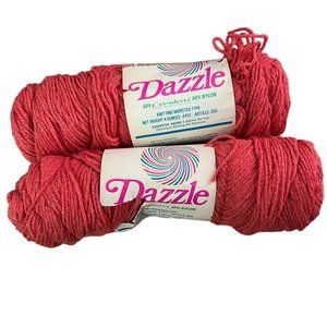 Caron Dazzleaire SOFT Orange Yarn Skeins 2622 Burnt Orange DAZZLE AIRE Vintage